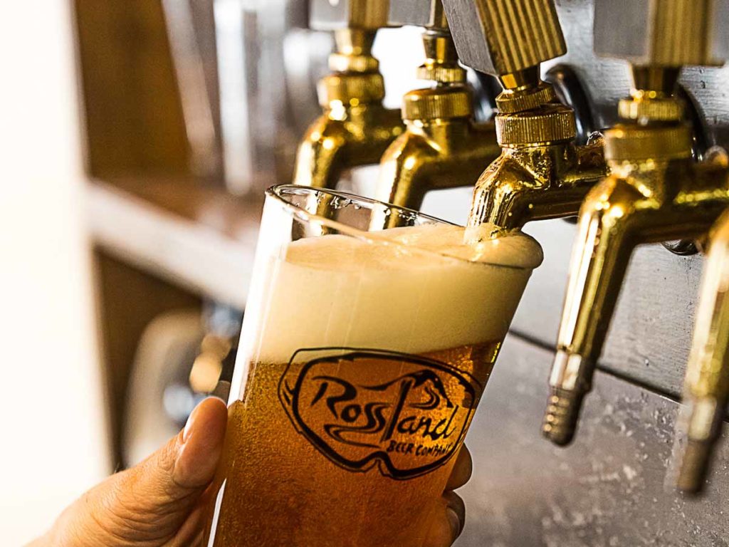 Beer in a Rossland glass.